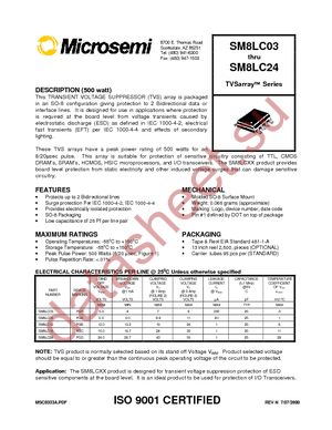 SM8LC05TR13E3 datasheet  